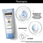 Neutrogena Ultra Sheer Dry Touch Sunblock SPF 50+ 80g - Image 2