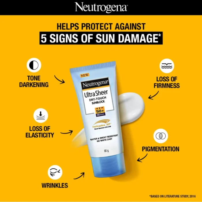 Neutrogena Ultra Sheer Dry Touch Sunblock SPF 50+ 80g - Image 5