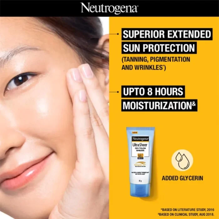 Neutrogena Ultra Sheer Dry Touch Sunblock SPF 50+ 80g - Image 3