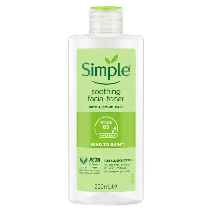 Simple Kind To Skin Soothing Facial Toner 200ml - Image 1