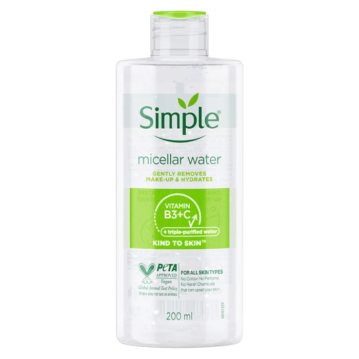 Simple Kind to Skin Micellar Cleansing Water 200ml - Image 1