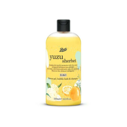 Boots Yuzu Sherbet 3-in-1 Shower Gel, Bubble Bath & Shampoo 500ml