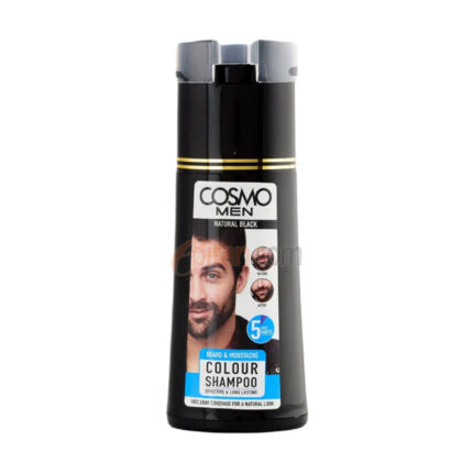 Cosmo Beard Colour Shampoo Natural Black Men 180ml
