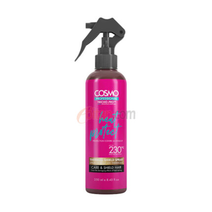 Cosmo Professional Heat Protect Thermal Shield Spray Care & Shields Hair 250ml