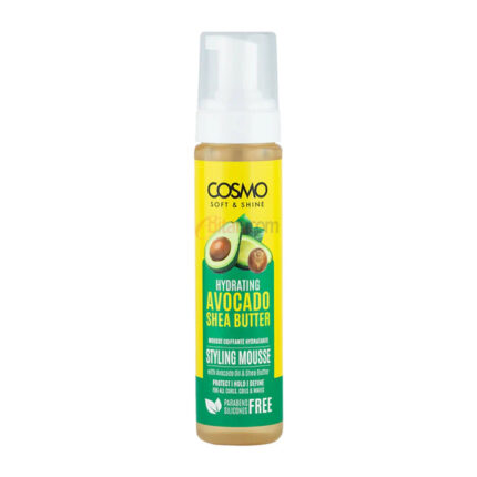 Cosmo Soft & Shine Hydrating Styling Mousse With Avocado & Shea Butter 250ml