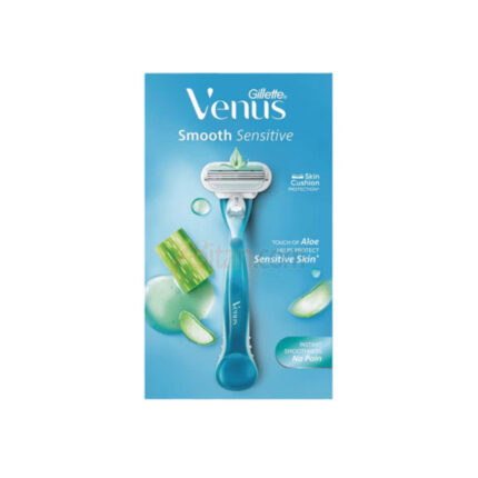 Gillette Venus Smooth Sensitive With Aloe Hair Removal Razor for Women