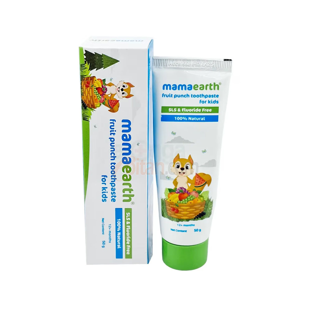 Mamaearth Fruit Punch Toothpaste for Kids (Up to 12 Months) – 50g Mamaearth Fruit Punch Toothpaste for Kids (Up to 12 Months) – 50g