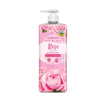 Watsons Love My Skin Rose Scented Gel Body Wash 1000ml