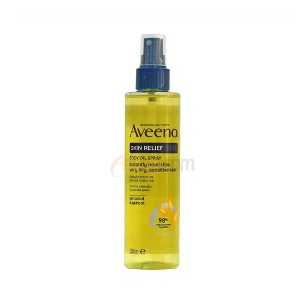 Aveeno Skin Relief Body Oil Spray With Oat Oil & Jojoba Oil Instantly Nourishes Very Dry Sensitive Skin 200ml Aveeno Skin Relief Body Oil Spray With Oat Oil & Jojoba Oil Instantly Nourishes Very Dry Sensitive Skin 200ml