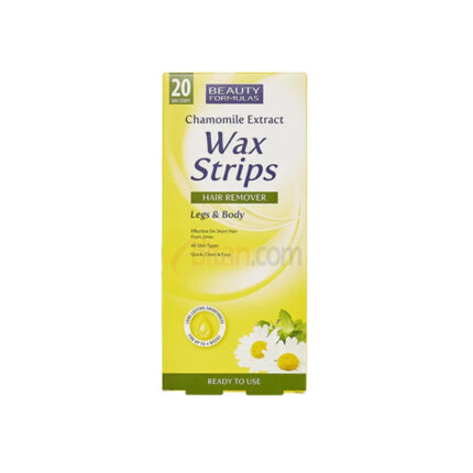 Beauty Formulas Chamomile Extract Leg & Body Wax Strips 20Pcs