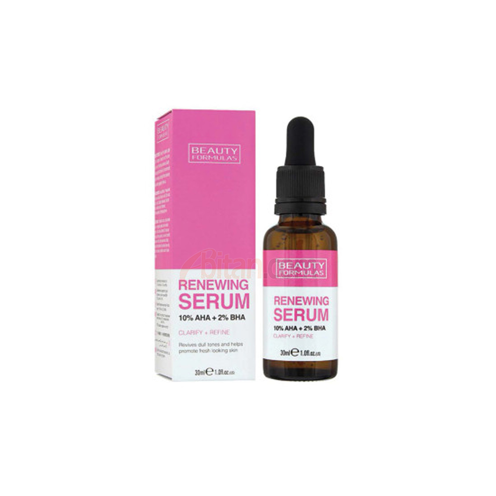 Beauty Formulas Renewing 10% AHA+2% BHA Serum 30ml Beauty Formulas Renewing 10% AHA+2% BHA Serum 30ml