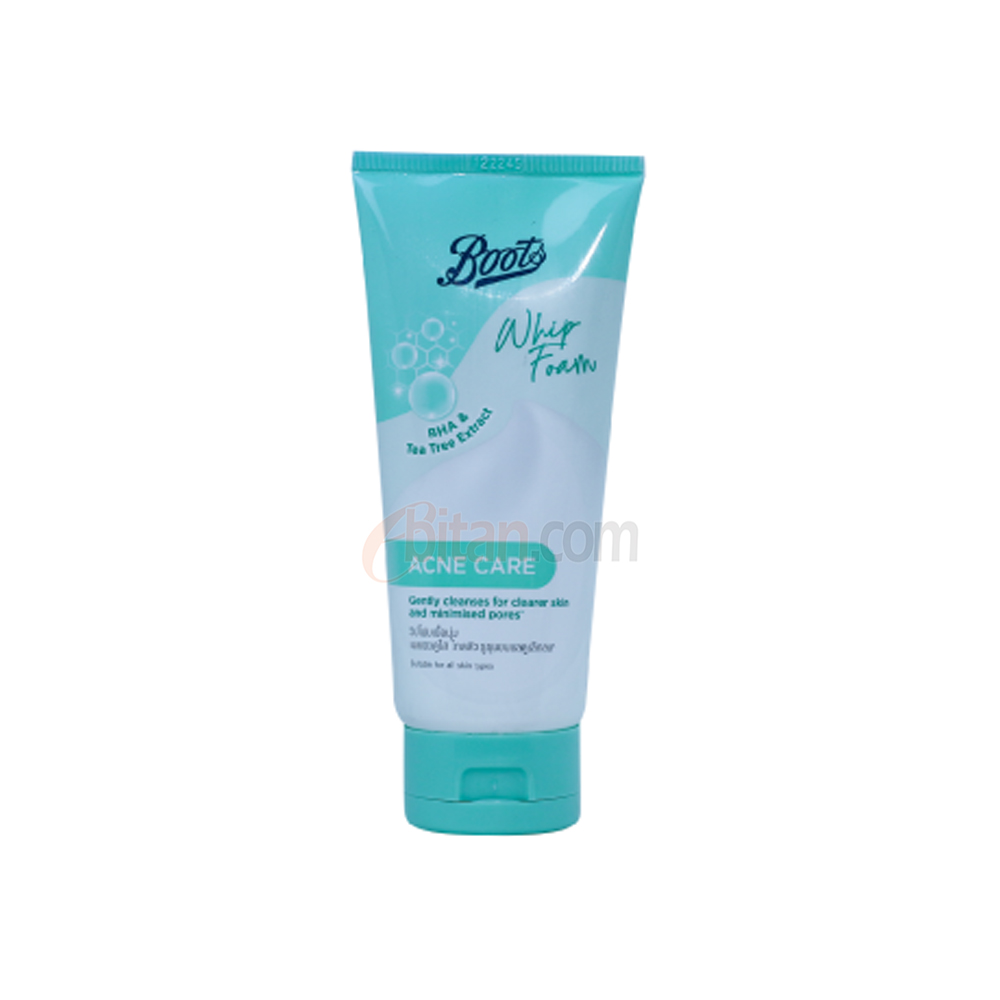 Boots BHA & Tea Tree Extract Acne Care Whip Foam 100ml Boots BHA & Tea Tree Extract Acne Care Whip Foam 100ml