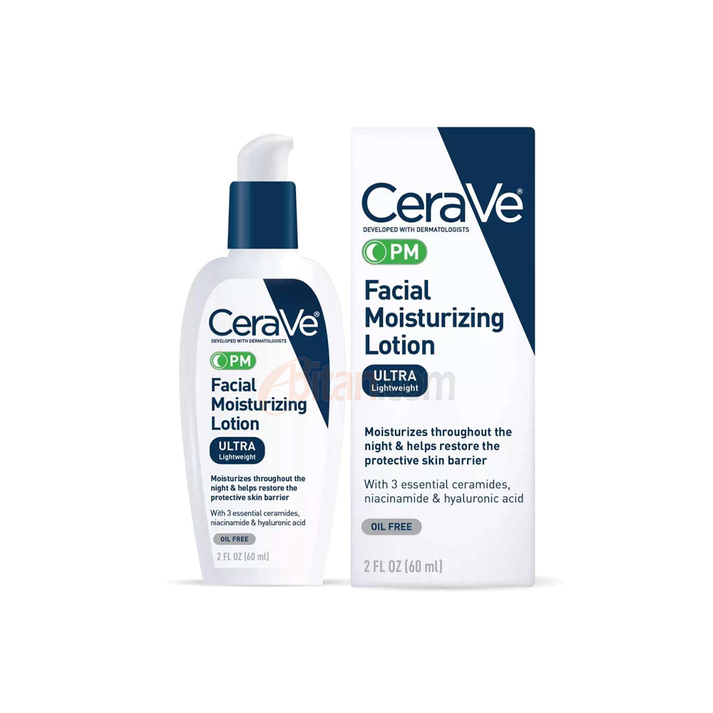CeraVe PM Ultra Lightweight Facial Moisturizing Lotion 60ml CeraVe PM Ultra Lightweight Facial Moisturizing Lotion 60ml