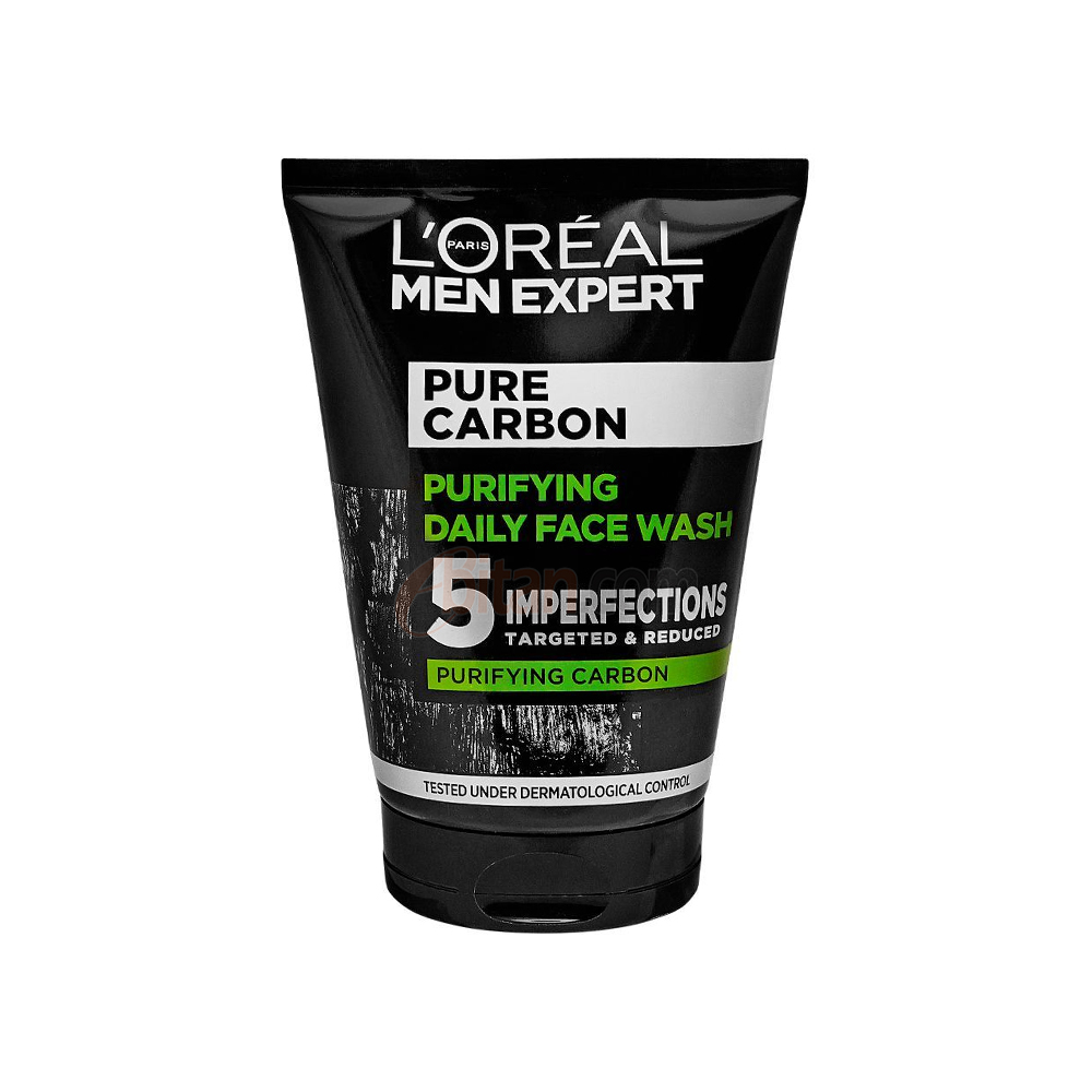 L'Oreal Men Expert Pure Charcoal Purifying 5 Actions Daily Face wash 100 ml L'Oreal Men Expert Pure Charcoal Purifying 5 Actions Daily Face wash 100 ml