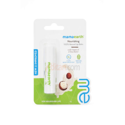 Mamaearth Nourishing Tinted 100% Natural Lip Balm with Vitamin E and Shea Butter 4g