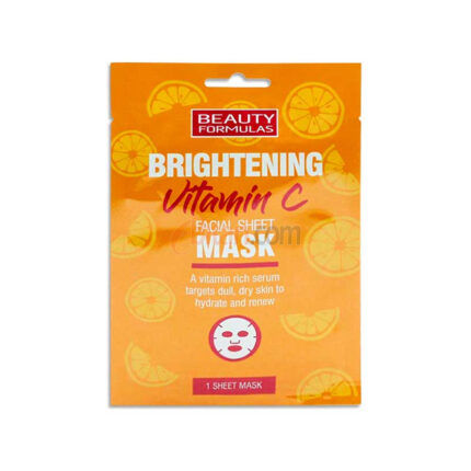 Beauty Formulas Brightening Vitamin C Facial Sheet Mask