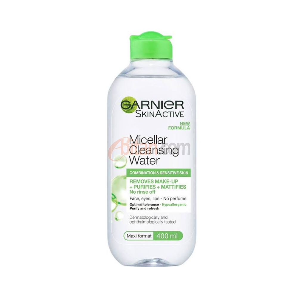 Garnier Micellar Cleansing Water Combination & Sensitive Skin - 400ml Garnier Micellar Cleansing Water Combination & Sensitive Skin - 400ml
