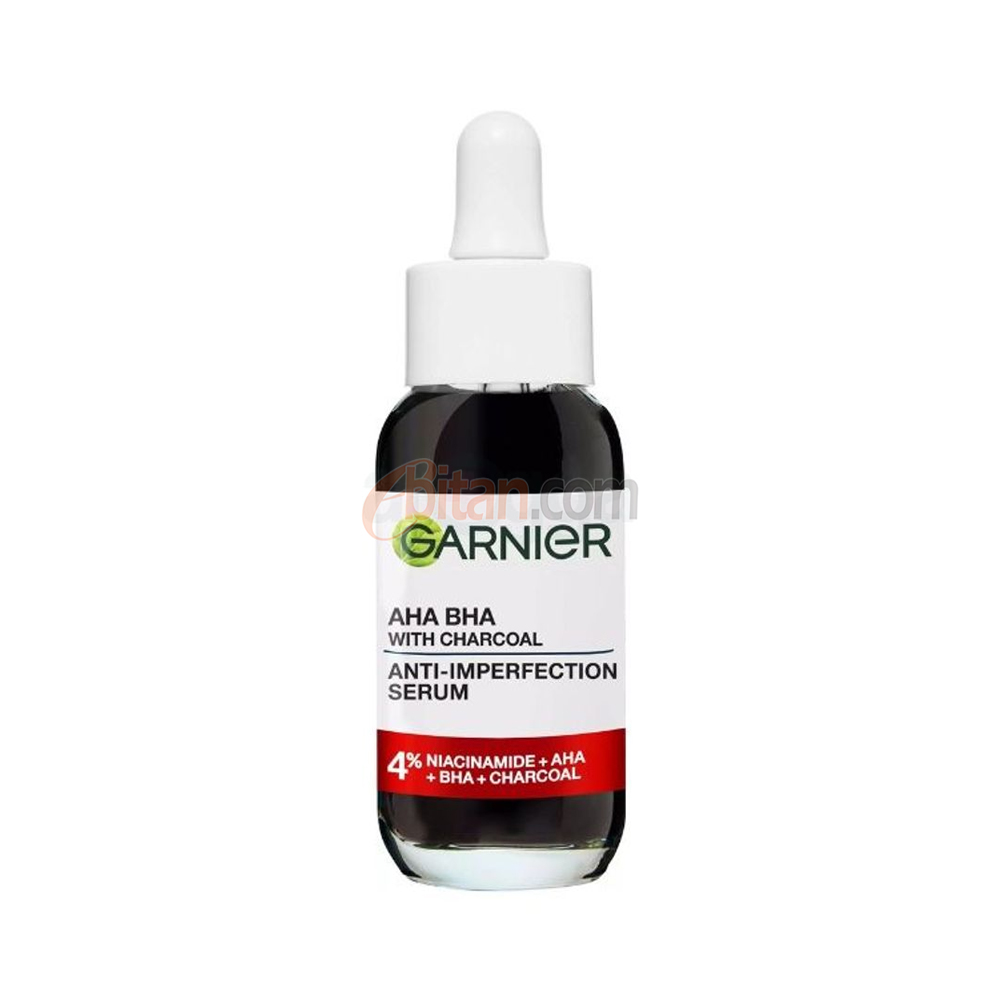 Garnier Pure Active Anti Imperfection Serum 4% Niacinamide AHA+BHA with Charcoal 30ml Garnier Pure Active Anti Imperfection Serum 4% Niacinamide AHA+BHA with Charcoal 30ml