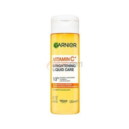 Garnier Vitamin C Brightening Liquid Care 120ml - 10% Vitamin C, Glycerin, Niacinamide and Salicylic Acid