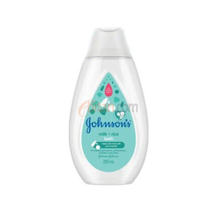 Johnson's pH-Balanced Hypoallergenic & no-Colorant Milk+Rice Baby Bath - 200ml
