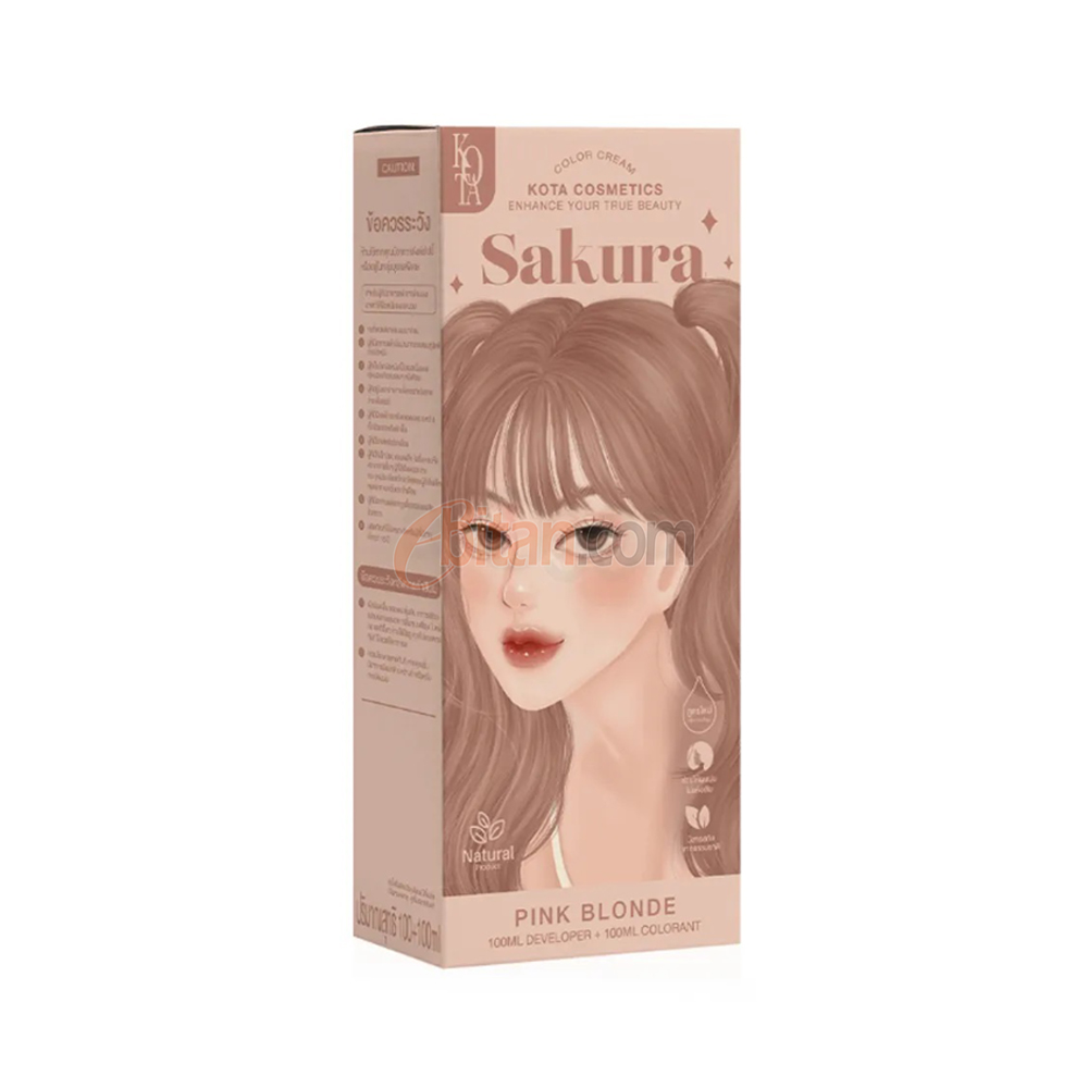 Kota Cosmetics Color Cream Sakura Hair Color (Pink Blonde) Kota Cosmetics Color Cream Sakura Hair Color (Pink Blonde)