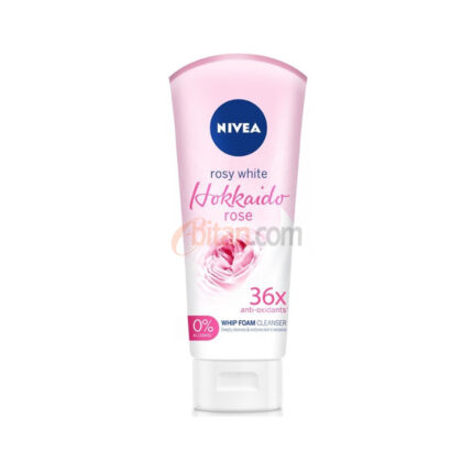 Nivea Rosy Bright Hokkaido Rose Whip Foam Cleanser 100G