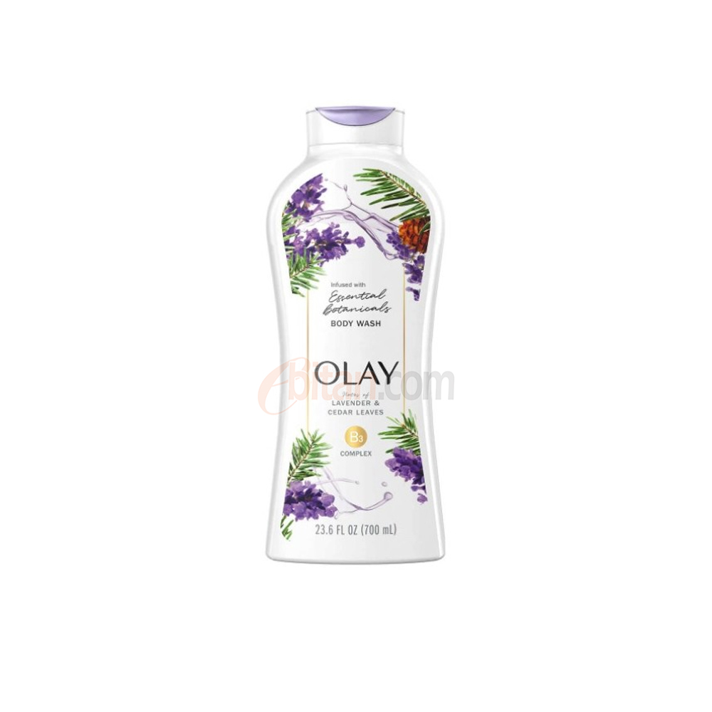 Olay Essential Botanicals Vitamin B3 Complex Lavender & Cedar Leaves Body Wash 700ml Olay Essential Botanicals Vitamin B3 Complex Lavender & Cedar Leaves Body Wash 700ml